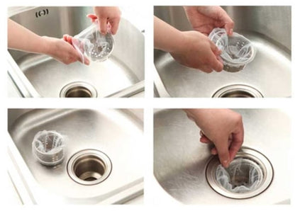 Drain and sink filter bags - Filter bags/filters - 100 pieces V1188-ZXY-10366