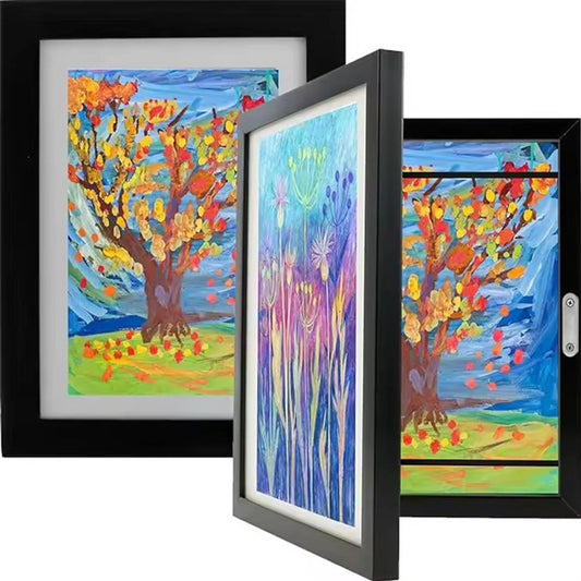 Interchangeable frame - children's drawing - Interchangeable frame A4 - Children's artwork - children's V1188-ZXY-10369