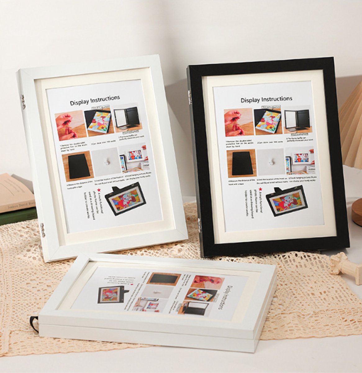 Interchangeable frame - children's drawing - Interchangeable frame A4 - Children's artwork - children's V1188-ZXY-10369