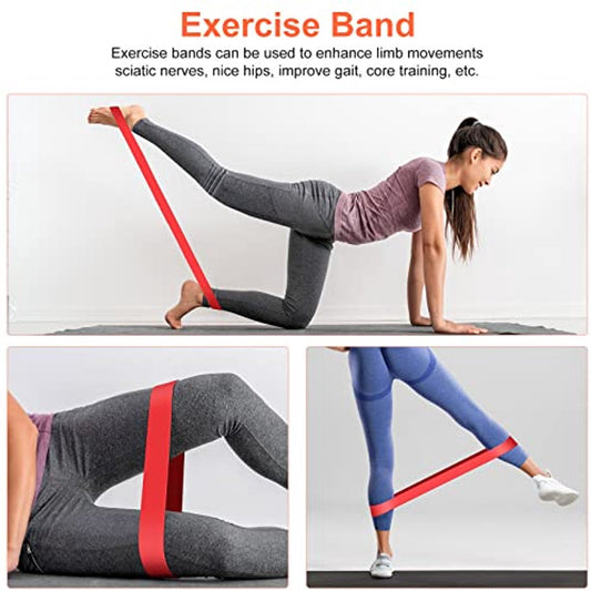 4 in 1 Foam Roller Set: Trigger Point Roller - Yoga Stick - Massage Ball - Fitness Stretching Band - Carrying V1188-ZXY-10370