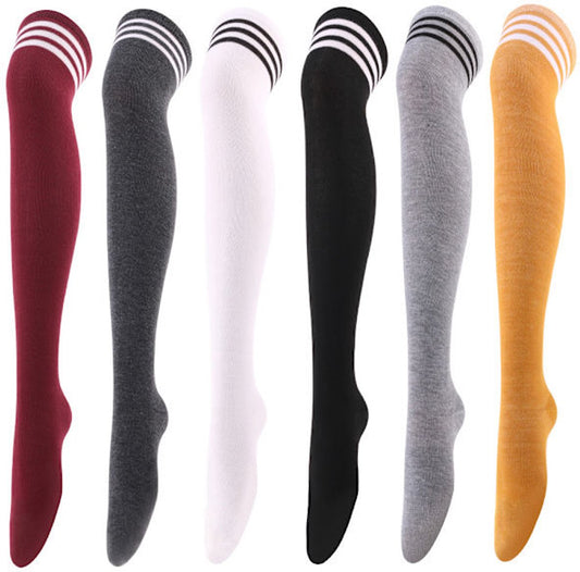 Knee Socks - 6-pack - Overknee Socks - Socks - Women's Overknee Socks - Girls' Boot Socks - Knee Socks - V1188-ZXY-10373