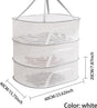 Clothes Drying Rack - Three-Tier Mesh Hanging Drying Rack - Foldable - Zippered - Suitable for drying plants, V1188-ZXY-10374