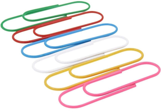 Extra Large Paper Clips - Available in a variety of colors, perfect for multiple uses, such as office and V1188-ZXY-10379