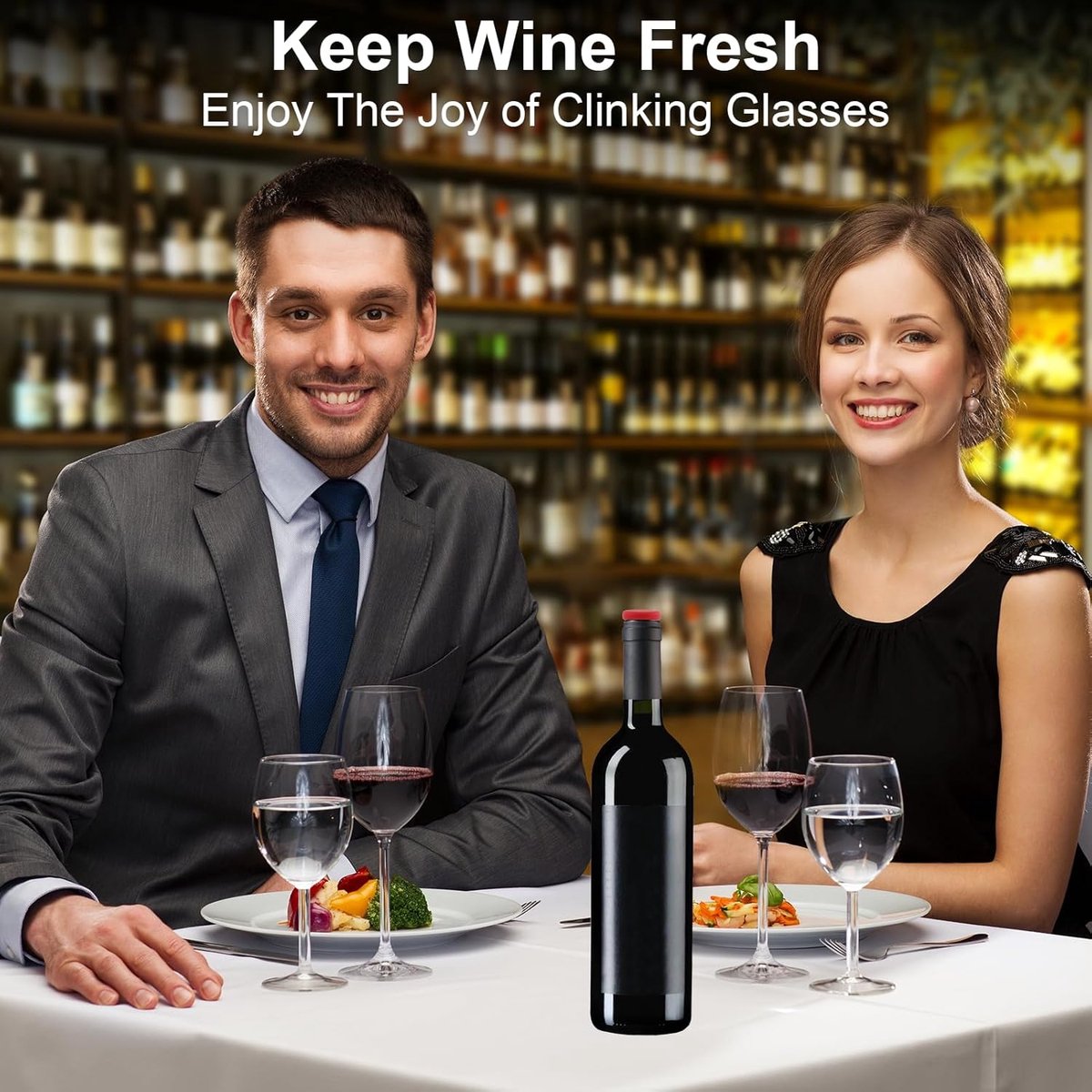 7 Wine Bottle Stoppers - Reusable - 7 Colors - Silicone Stoppers, Inner Diameter 1.7-2 cm - Wine Bottle V1188-ZXY-10380