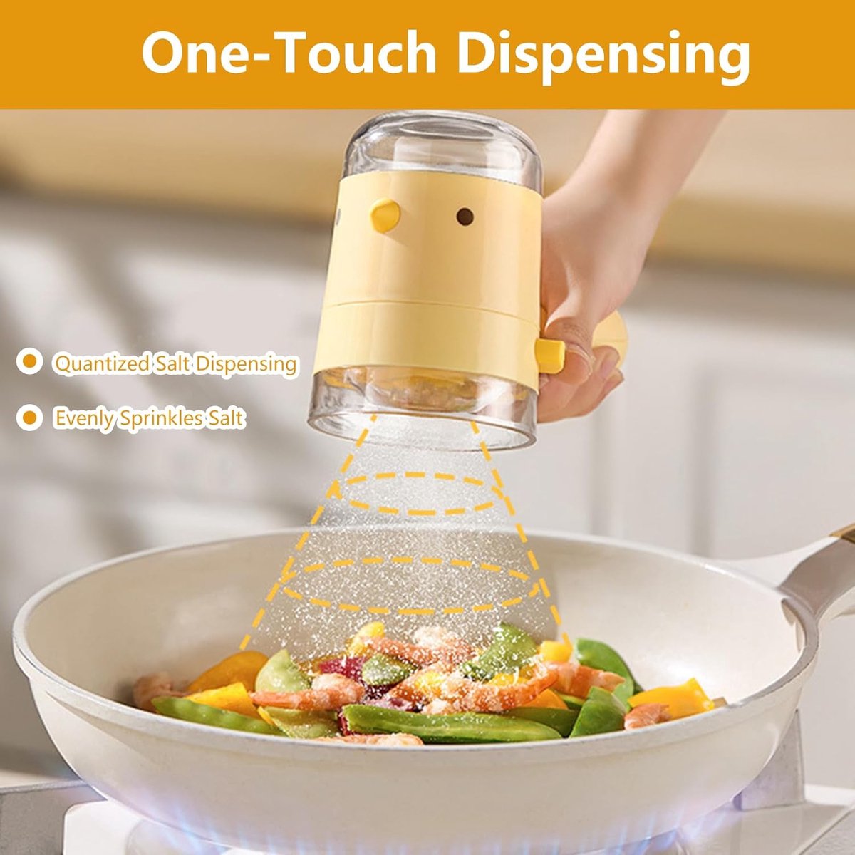 Spice jars - salt or pepper jars - refillable spice dispensers - 85 grams - beautiful kitchen accessories - V1188-ZXY-10393