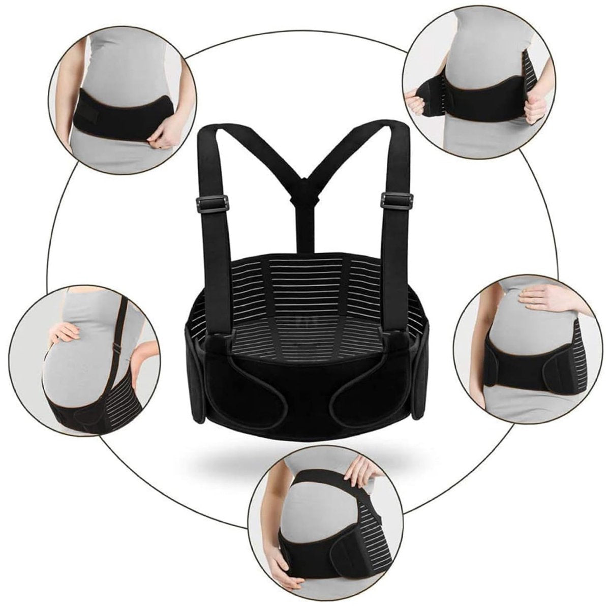Abdominal Brace - Pregnancy - Black L V1188-ZXY-10394