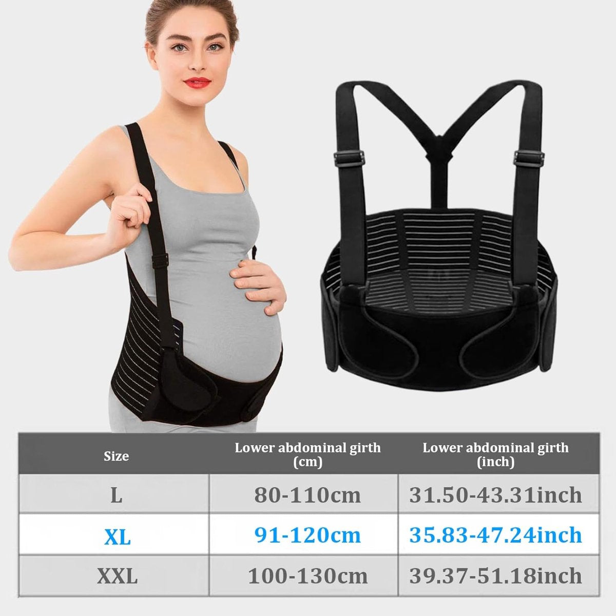 Abdominal Brace - Pregnancy - Black L V1188-ZXY-10394