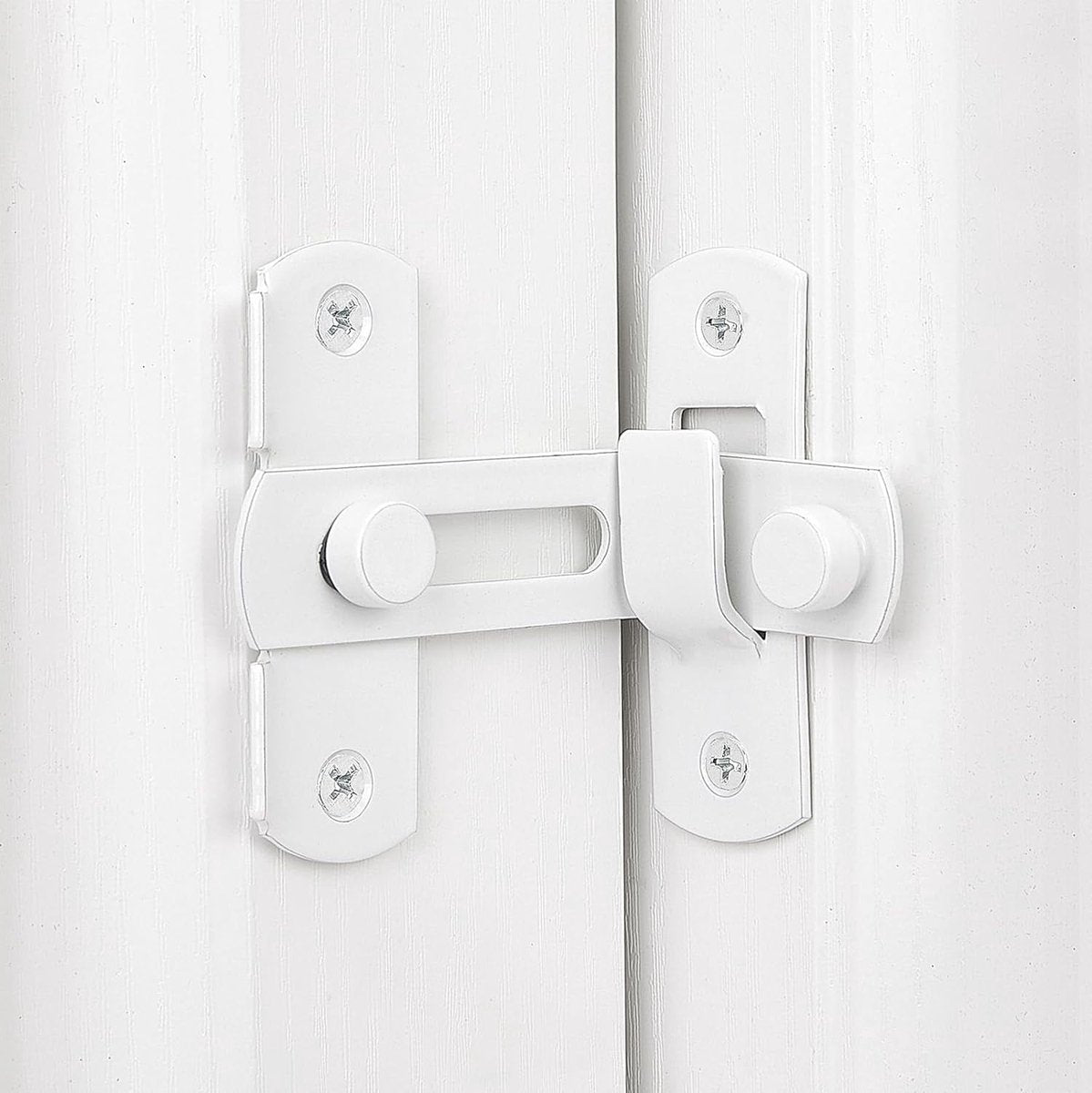 4-piece package - Sliding bolt - Stainless steel bolt - Safety lock (white) V1188-ZXY-10406