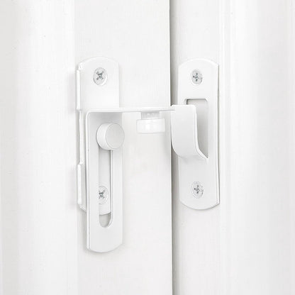 4-piece package - Sliding bolt - Stainless steel bolt - Safety lock (white) V1188-ZXY-10406