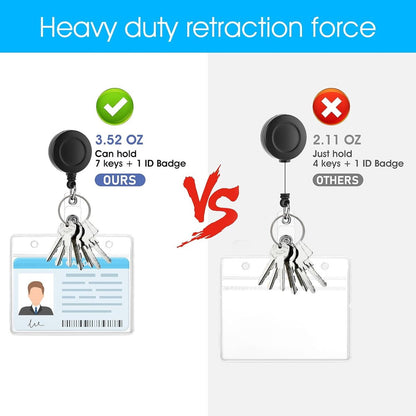 2-pack clear horizontal name labels - badge ID holders - clear ID holders soft - for nurses, doctors, V1188-ZXY-10407