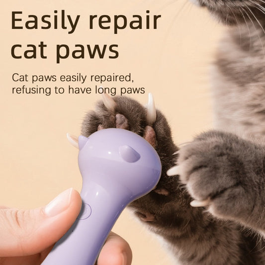 Electric Pet Nail File - Quiet & Safe Nail Trimmer for Dogs and Cats - Ergonomic Design - Safe Nail Filing - V1188-ZXY-10412