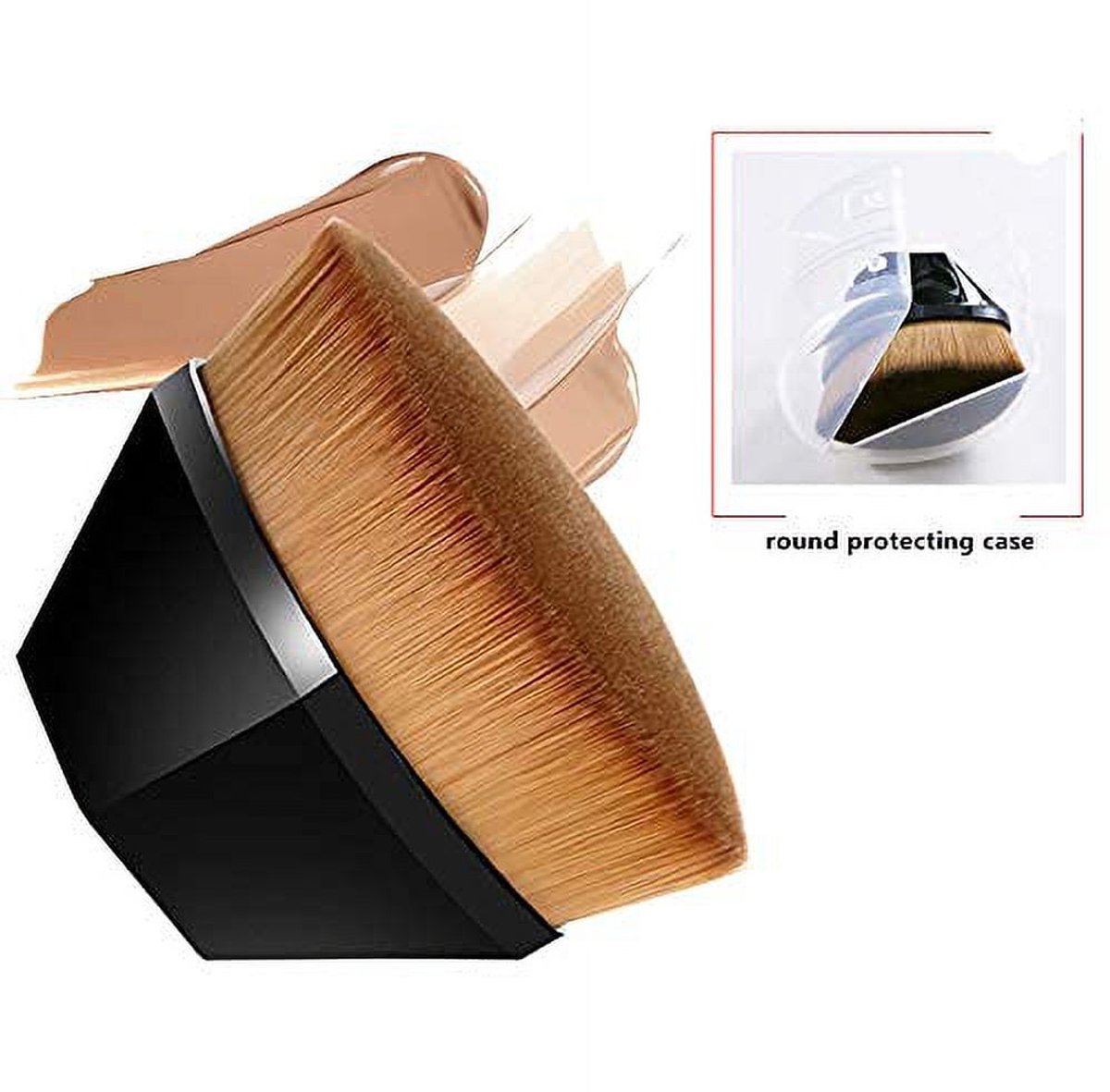 Foundation Brush - 2-Pack Multifunctional Face Brushes - Perfect for blending liquid cream or flawless V1188-ZXY-10419