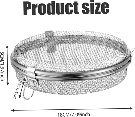 Dishwasher Basket for Small Items - Stainless Steel with 3 Buckles - Dishwasher Basket with Fine Mesh - V1188-ZXY-10422
