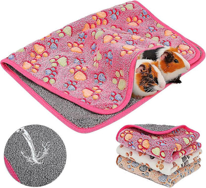 Pet Blankets - Washable 3-Pack Pet Cage Blankets - For Small Animals V1188-ZXY-10430
