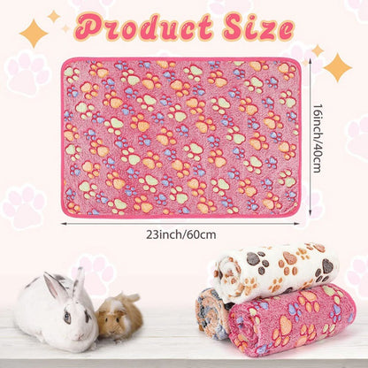 Pet Blankets - Washable 3-Pack Pet Cage Blankets - For Small Animals V1188-ZXY-10430