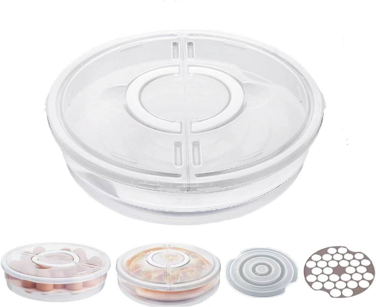 Versatile Storage Box - with Lid and Handle - Egg Carton - Holds 30 Cake Eggs - 12/3.5 Inches - Perfect for V1188-ZXY-10439