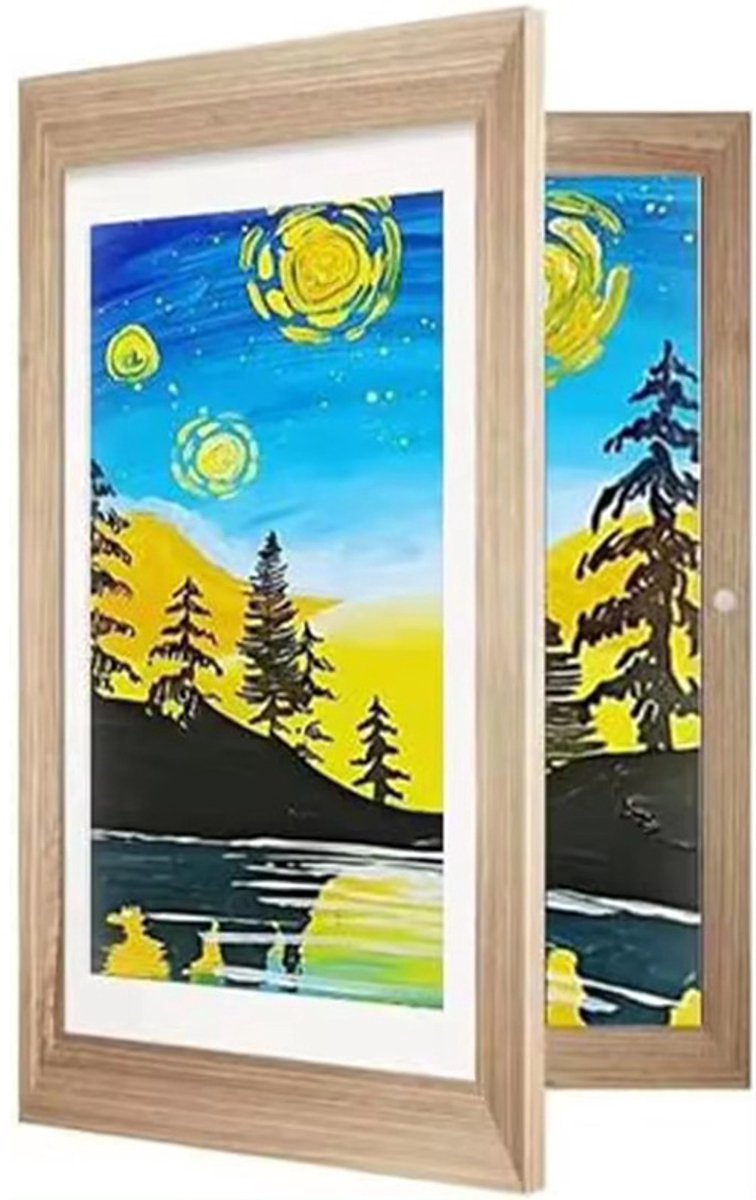 Interchangeable frame - children's drawing - Interchangeable frame A4 - Children's artwork - children's V1188-ZXY-10451