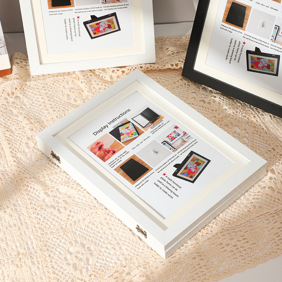 Interchangeable frame - children's drawing - Interchangeable frame A4 - Children's artwork - children's V1188-ZXY-10451