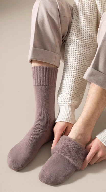 Thick Winter Socks Men - House Socks - Fluffy Socks - Casual Socks - Work Socks - 6-Pack Socks Men 43 46 - V1188-ZXY-10454
