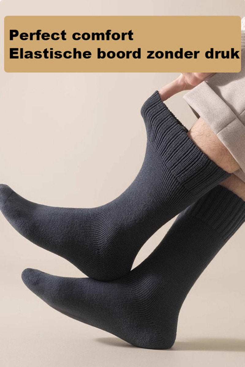 Thick Winter Socks Men - House Socks - Fluffy Socks - Casual Socks - Work Socks - 6-Pack Socks Men 43 46 - V1188-ZXY-10454