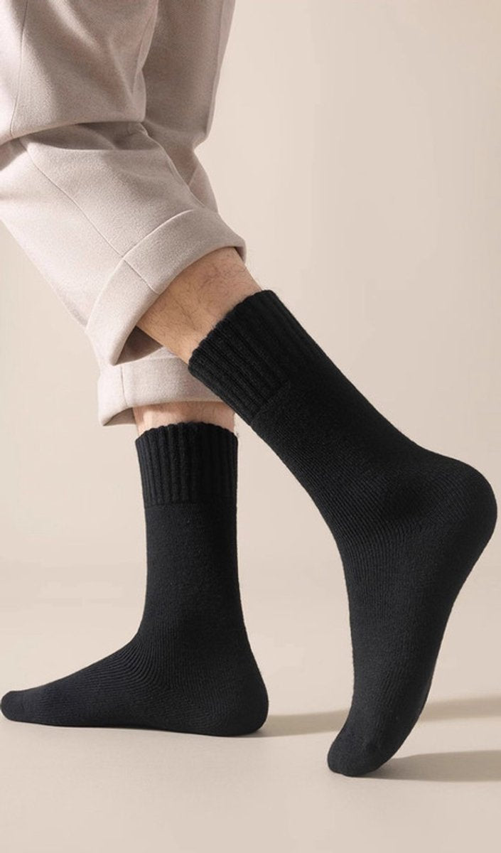Thick Winter Socks Men - House Socks - Fluffy Socks - Casual Socks - Work Socks - 6-Pack Socks Men 43 46 - V1188-ZXY-10454