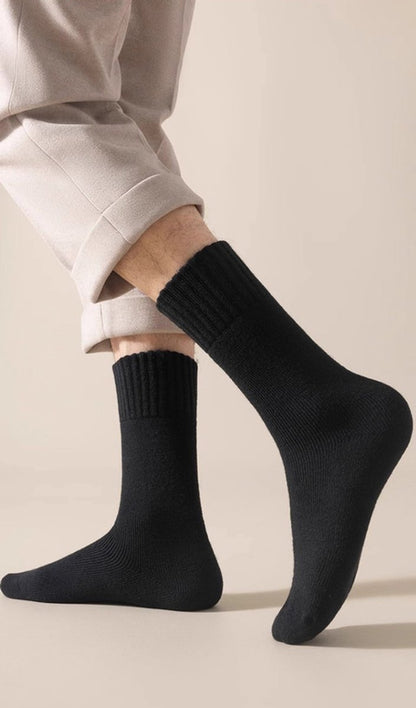 Thick Winter Socks Men - House Socks - Fluffy Socks - Casual Socks - Work Socks - 6-Pack Socks Men 43 46 - V1188-ZXY-10454
