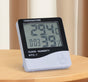 HTC-1 Home Thermometer with Electronic Alarm Clock - Creative Thermometer and Hygrometer with Large Screen - V1188-ZXY-10475