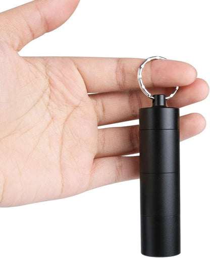 Small Pill Boxes (2-piece) - Keychain - Travel Metal - Pill Dispenser - Convenient Pill Storage V1188-ZXY-10482