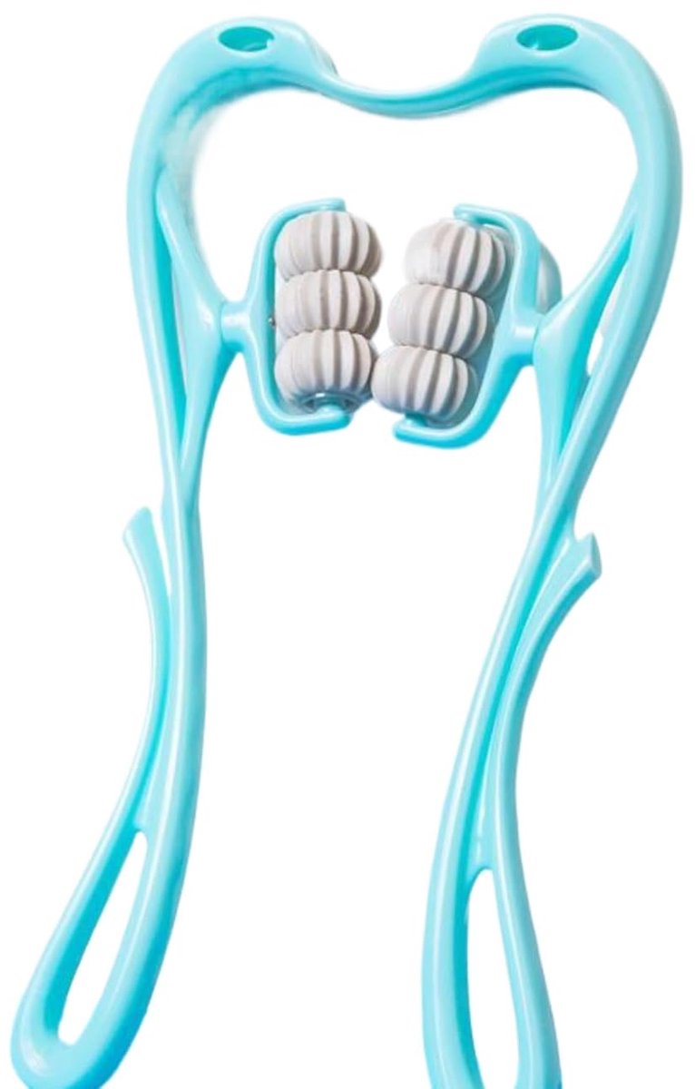 Cervical Massager - Manual Neck Clamp and Neck Kneader - Portable Meridian Roller for Home Use V1188-ZXY-10489