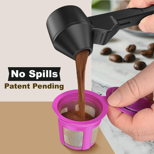 Coffee Scoop - Measuring Spoon - Coffee Accessories - Coffee Measuring Spoon | A Spoon with a Funnel - Scoops V1188-ZXY-10492