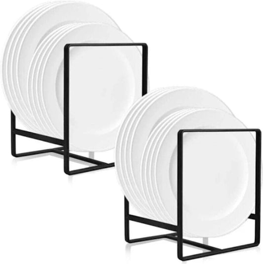Set of Two - Cabinet-Style Plate Rack - Waterproof - Stainless Steel - No Installation Required - Compatible V1188-ZXY-10494