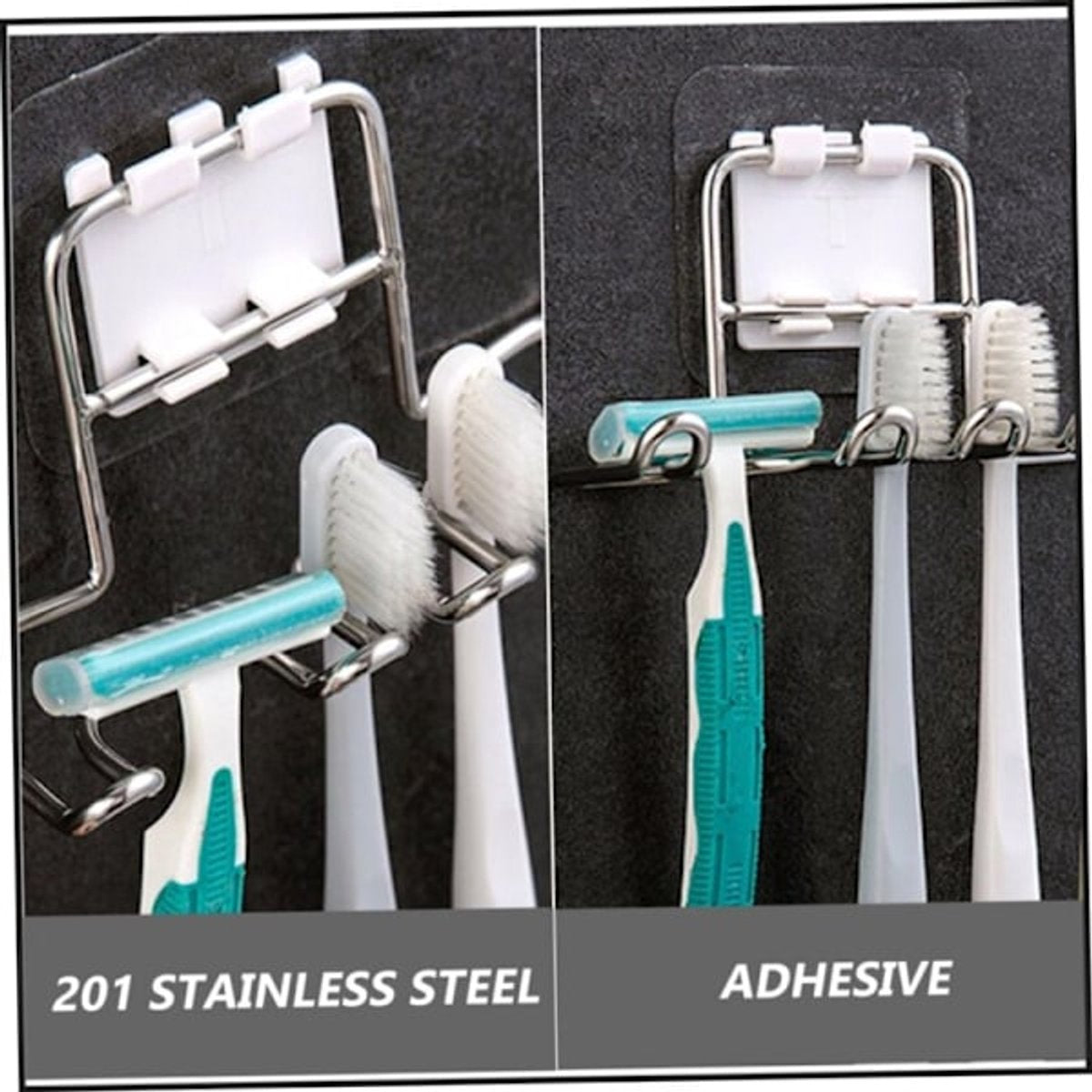 Bathroom storage rack - Wall-mounted toothbrush holder - Hanging bathroom storage rack V1188-ZXY-10495