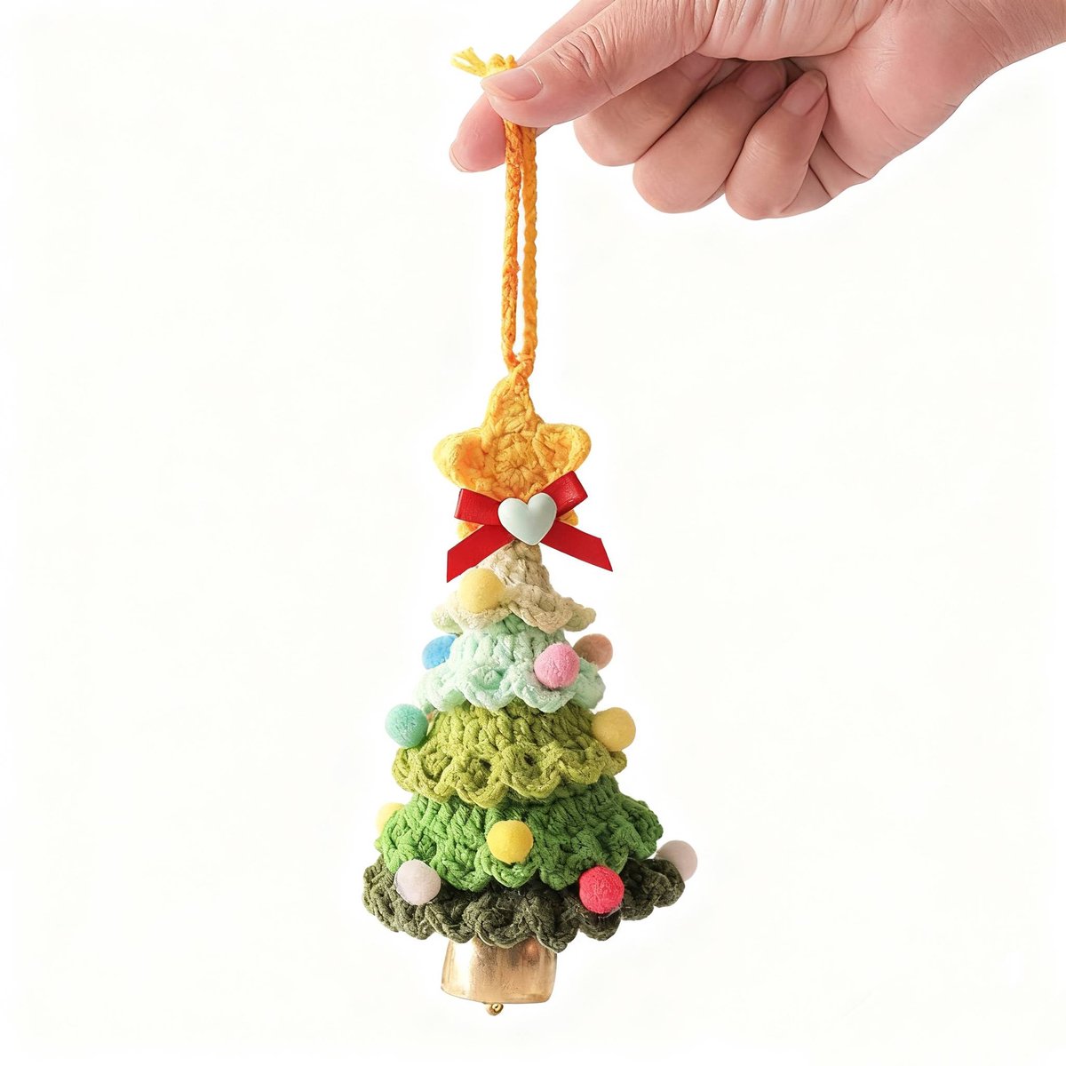 Christmas Decorations - Crochet Christmas Tree Bell Decorations - Small Christmas Decorations - Car V1188-ZXY-10497