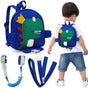 Leash - Dinosaur Backpack + 4-in-1 Leash and Adjustable Safety Wristband (Ideal Gift) V1188-ZXY-10499
