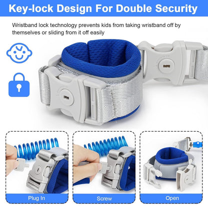 Leash - Dinosaur Backpack + 4-in-1 Leash and Adjustable Safety Wristband (Ideal Gift) V1188-ZXY-10499