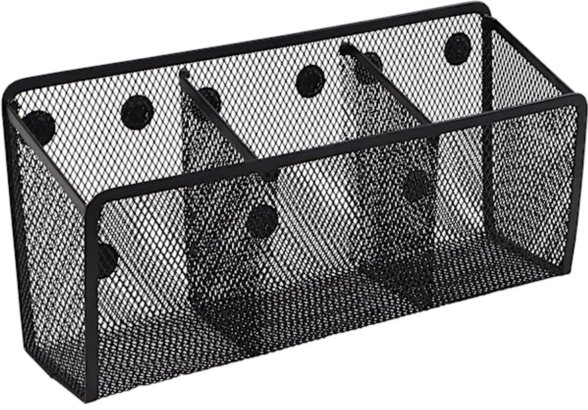 Pen Holder - Mesh Storage Basket with Extra Strong Magnets - Freezer Safe - Whiteboard - Cabinet Accessory - V1188-ZXY-10503
