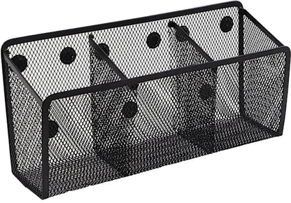 Pen Holder - Mesh Storage Basket with Extra Strong Magnets - Freezer Safe - Whiteboard - Cabinet Accessory - V1188-ZXY-10503