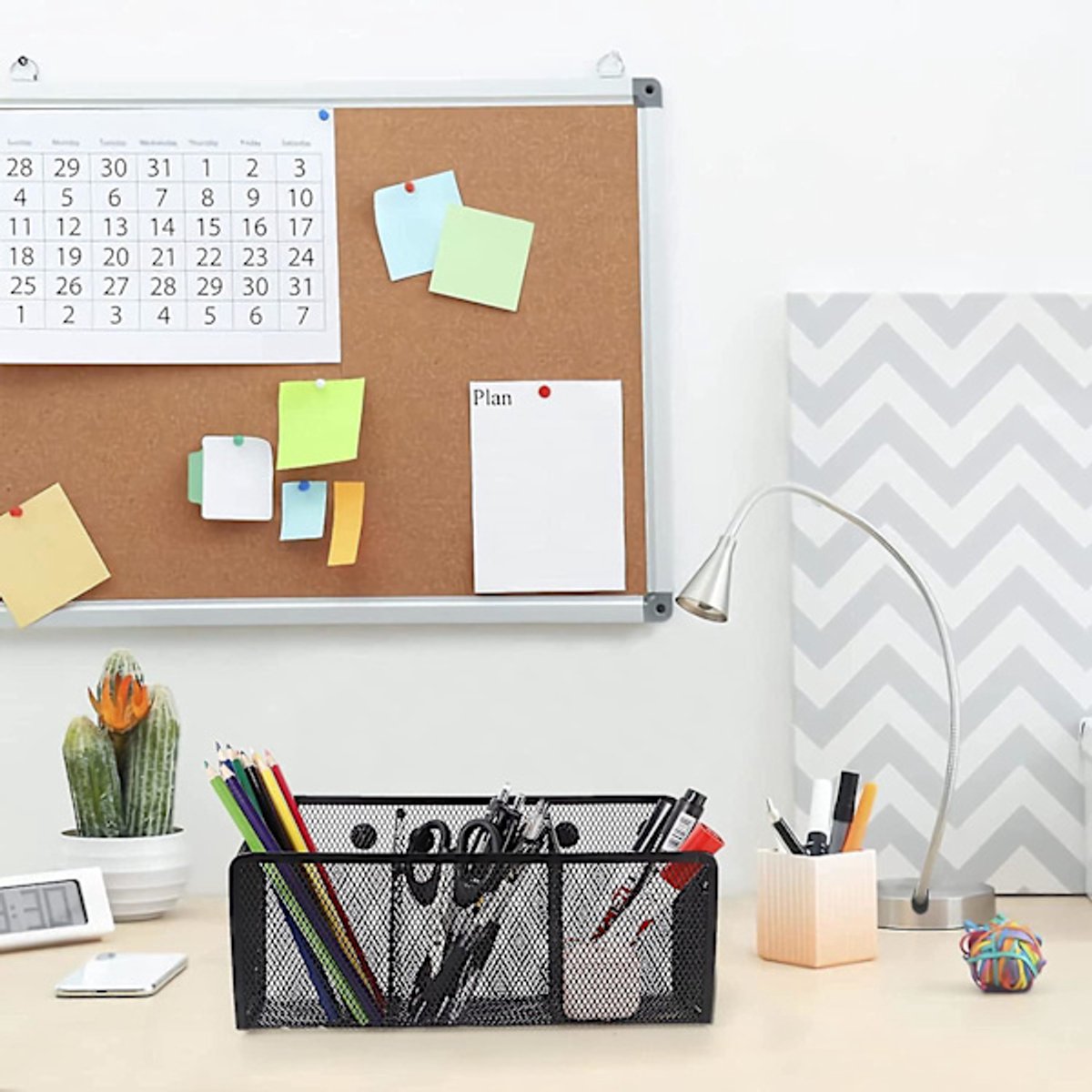 Pen Holder - Mesh Storage Basket with Extra Strong Magnets - Freezer Safe - Whiteboard - Cabinet Accessory - V1188-ZXY-10503
