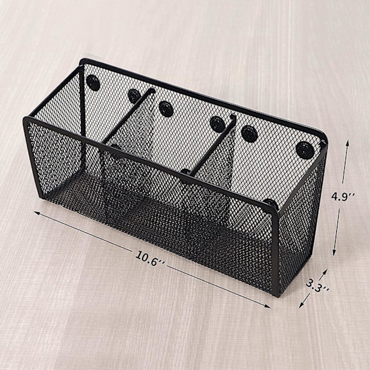 Pen Holder - Mesh Storage Basket with Extra Strong Magnets - Freezer Safe - Whiteboard - Cabinet Accessory - V1188-ZXY-10503