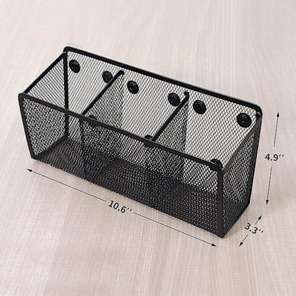 Pen Holder - Mesh Storage Basket with Extra Strong Magnets - Freezer Safe - Whiteboard - Cabinet Accessory - V1188-ZXY-10503