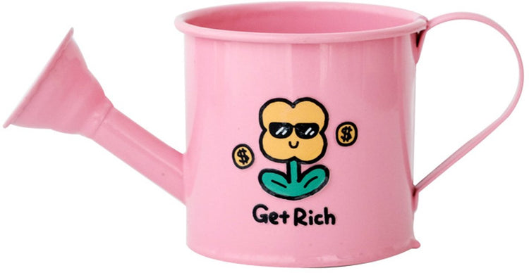 Casting Kettle - Iron Garden Small Household Casting Kettle - Bucket - Tulip - Pink V1188-ZXY-10506