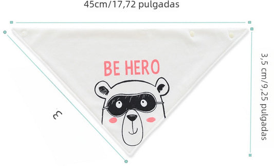 5-pack waterproof triangular baby bandanas - for boys and girls - fashionable cotton unisex bibs V1188-ZXY-10511