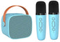 Mini Karaoke Machine - With 2 Microphones (Blue) V1188-ZXY-10513