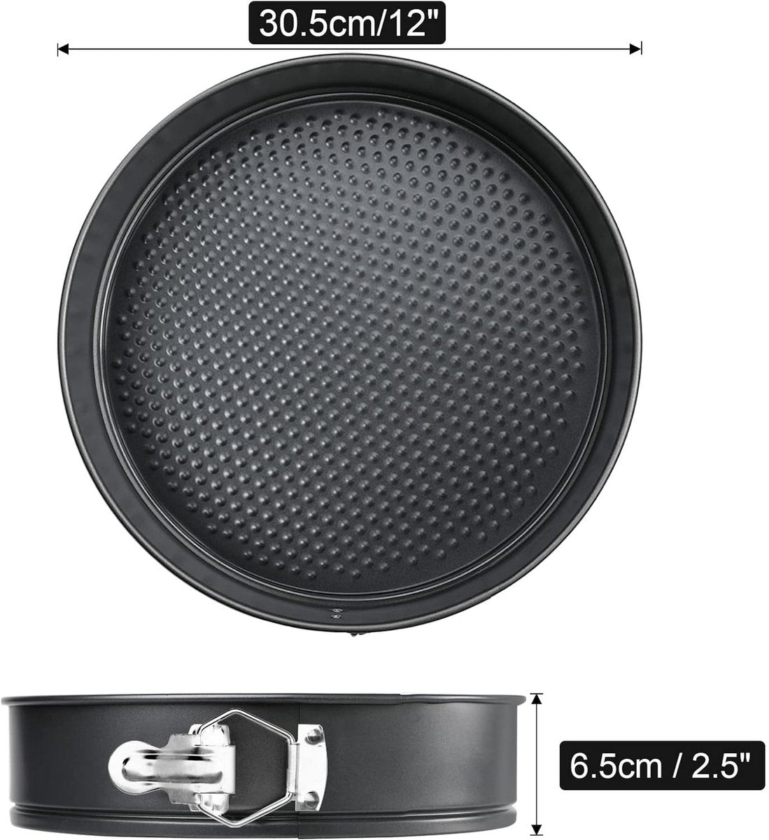 Nonstick Cheesecake Pan - Removable Bottom, Large Cake Pan - Great for Christmas and Birthdays - 12 Inches V1188-ZXY-10514