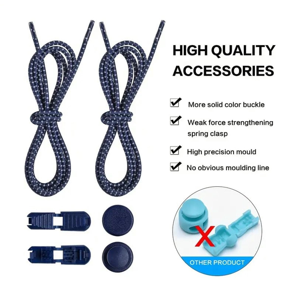 Sneaker Laces 120CM suitable for Sneakers - Elastic laces without a tie - Suitable for students and adults - V1188-ZXY-10517