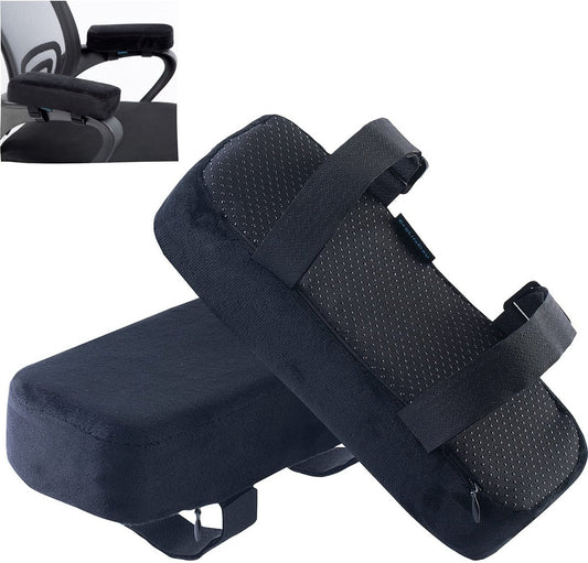 Armrests for chairs - Elbow pads - Armrests for office chairs - Gaming chair - with memory foam armrests - 5 V1188-ZXY-10518