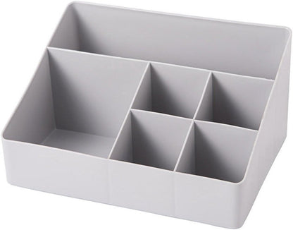 Makeup Storage Box - Thick Square Makeup Box with Multiple Grids - Multifunctional Storage Box for Office - V1188-ZXY-10519