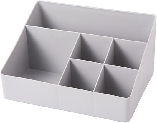 Makeup Storage Box - Thick Square Makeup Box with Multiple Grids - Multifunctional Storage Box for Office - V1188-ZXY-10519