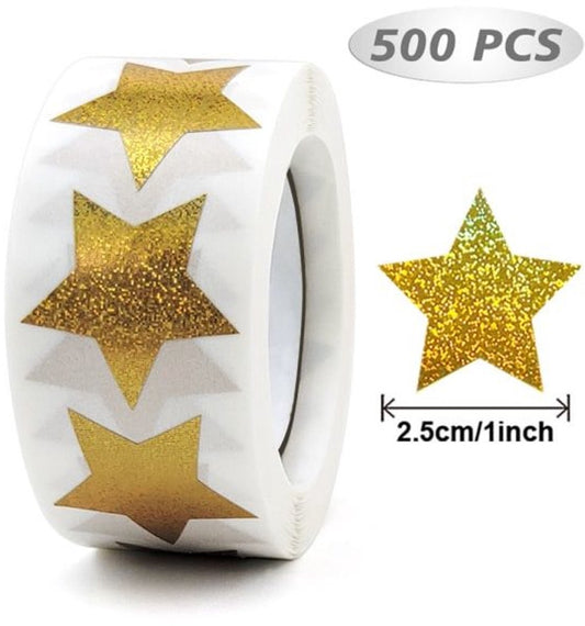 Stickers - 500 sheets - Sealing stickers - Gift stickers - Children's stickers - Stickers for adults - Reward V1188-ZXY-10520