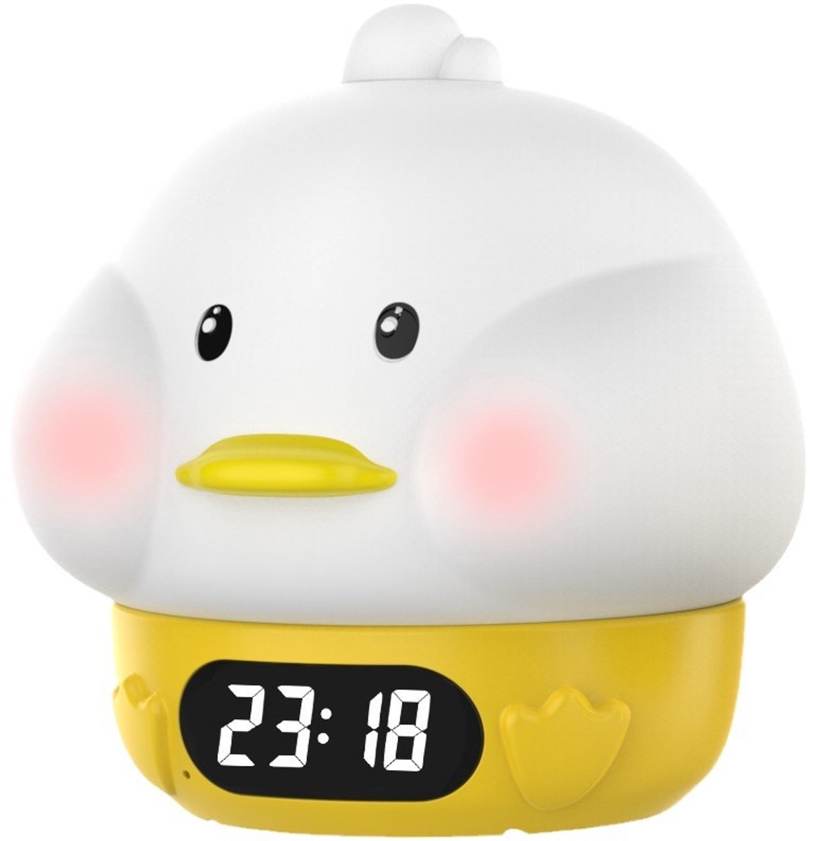 Night Light for Kids - Duck-Shaped Night Light - Temperature Display - RGB Color Change - Wake-Up Timer - V1188-ZXY-10522